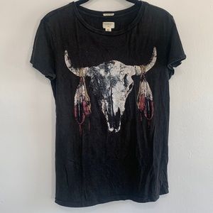 Denim & Supply Ralph Lauren Western Cow Skull Relaxed T-Shirt Women's XS